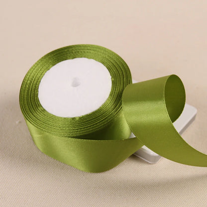 Silk Satin Ribbon – Multi-Size & Color for Wedding, Christmas & Party Decor