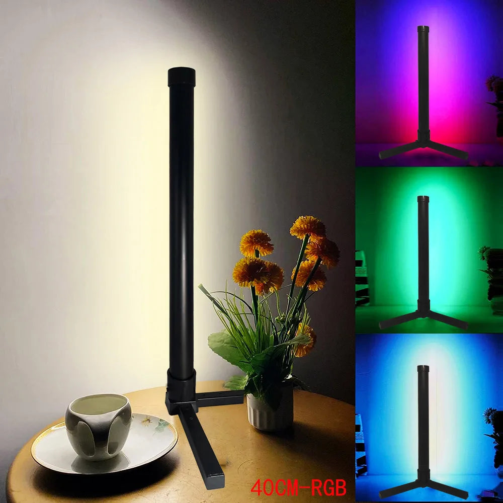 RGB Corner Floor Lamp – Music Sync, 16M Colors, Modern LED