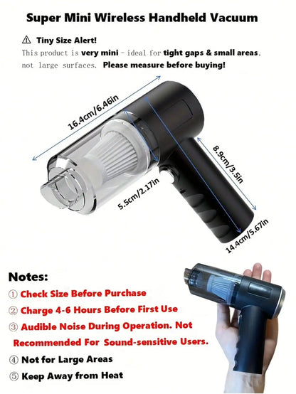 Multifunctional Cordless Handheld Vacuum Cleaner with Multiple Nozzles