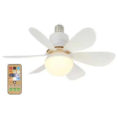 LED 40W Ceiling Fan Light with Remote Control – E27 Dimmable