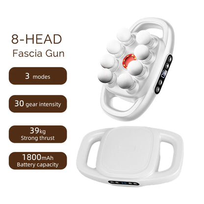 Fascia Gun Massager – Multi-Head High-Frequency Vibration