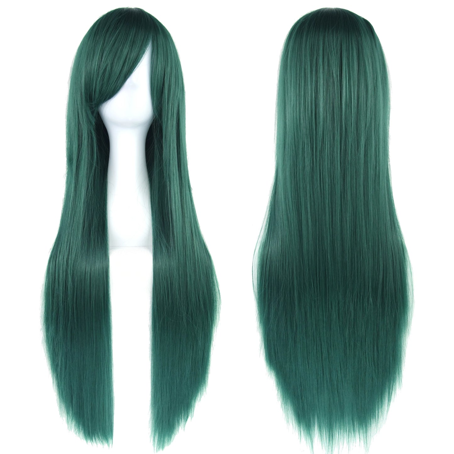 80cm Long Synthetic Cosplay Wig – Straight Hair, 36 Colors