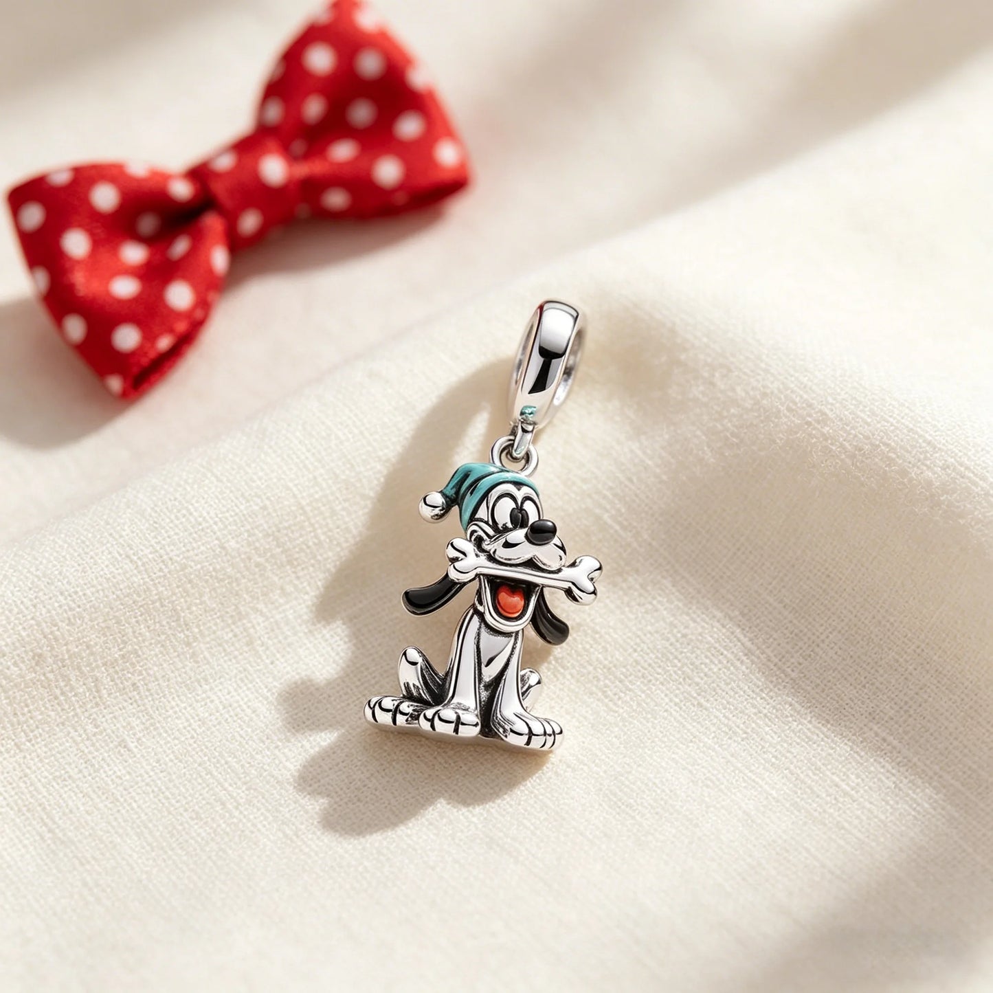 Disney Character Charm Bead – Fits Snake Chain Bracelet & Necklace