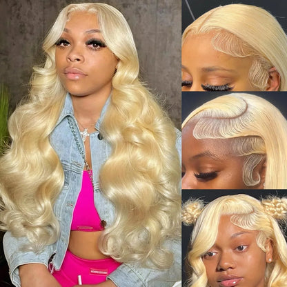 613 Blonde Body Wave Lace Front Wig – 13x4 & 13x6 HD Lace Human Hair