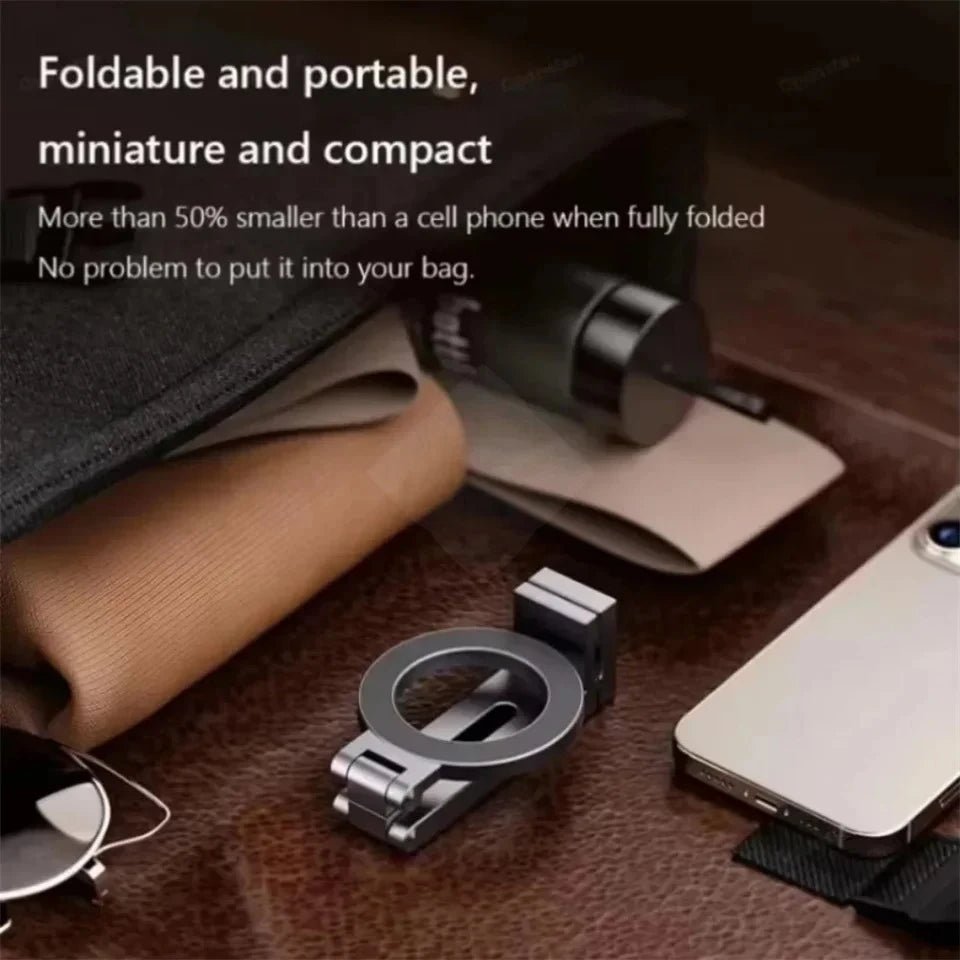 Magnetic Phone Stand with 360° Rotation – Hands-Free Holder