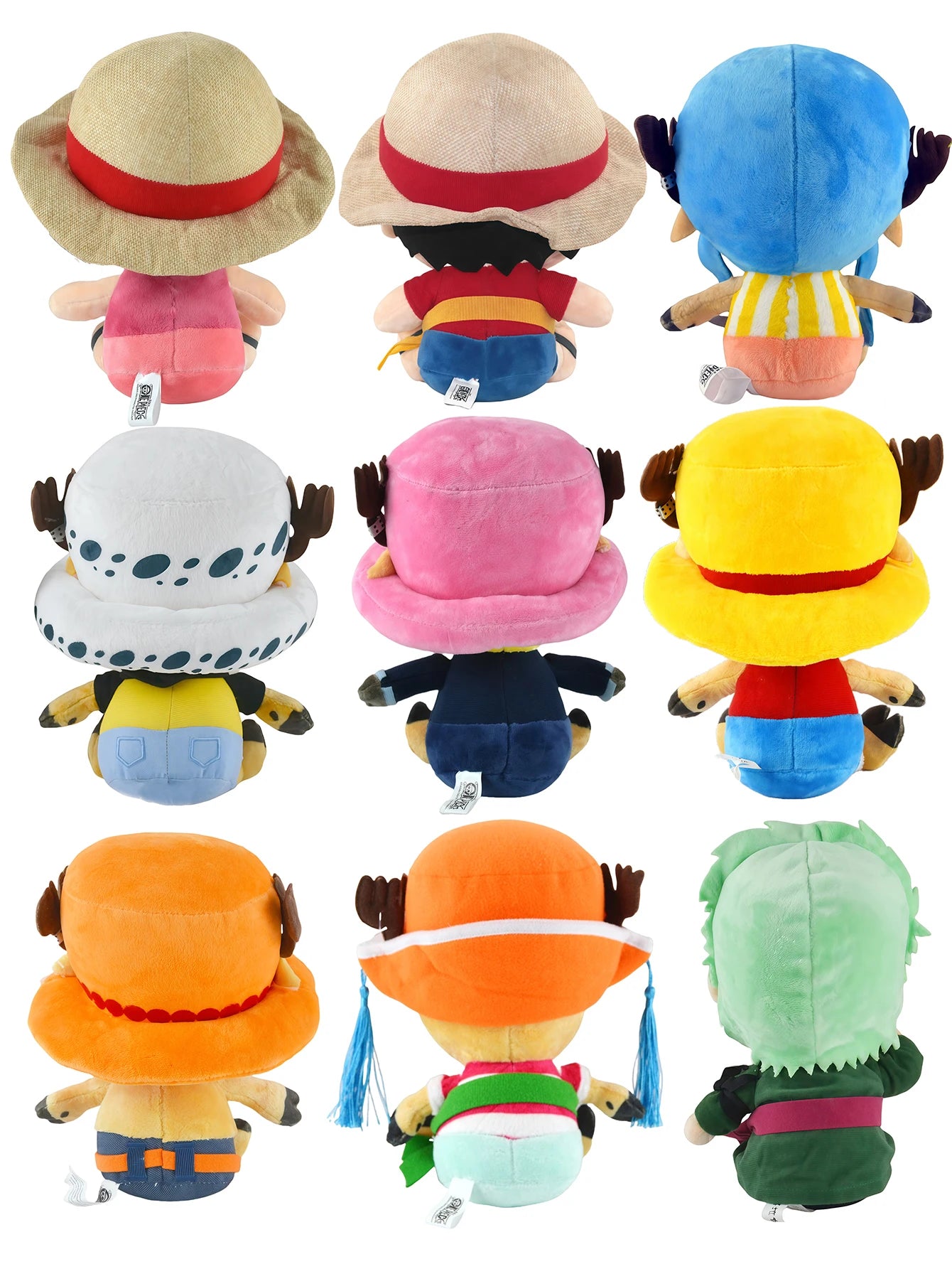 25CM One Piece Luffy Chopper Ace Zoro Plush Doll