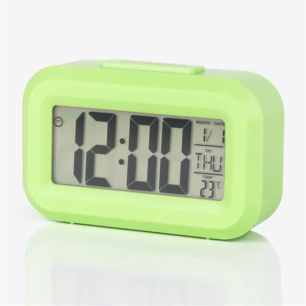 LED Digital Alarm Clock with Backlight, Date & Temperature Display