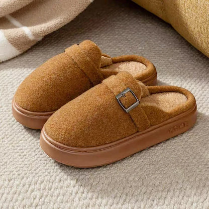 Women's Plush Platform Slippers – Fluffy Indoor House Shoes