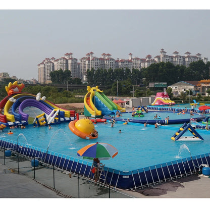 Inflatable Water Park with Pool