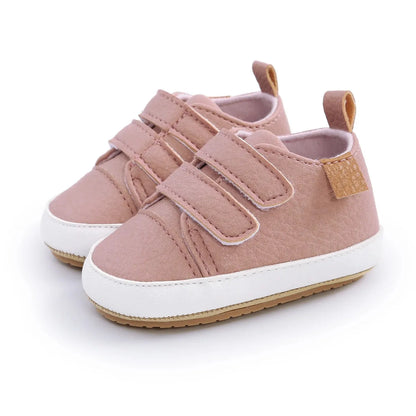 Baby First Walker Sneakers Anti-Slip PU Leather Shoes