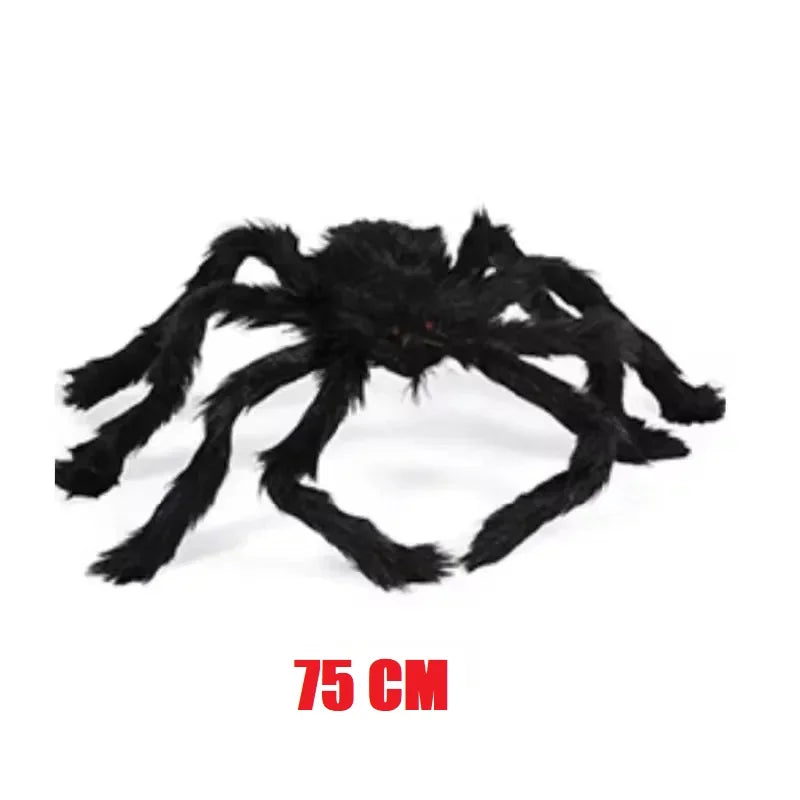 Giant Plush Spider Halloween Decoration – Outdoor Horror Prop 30–200cm