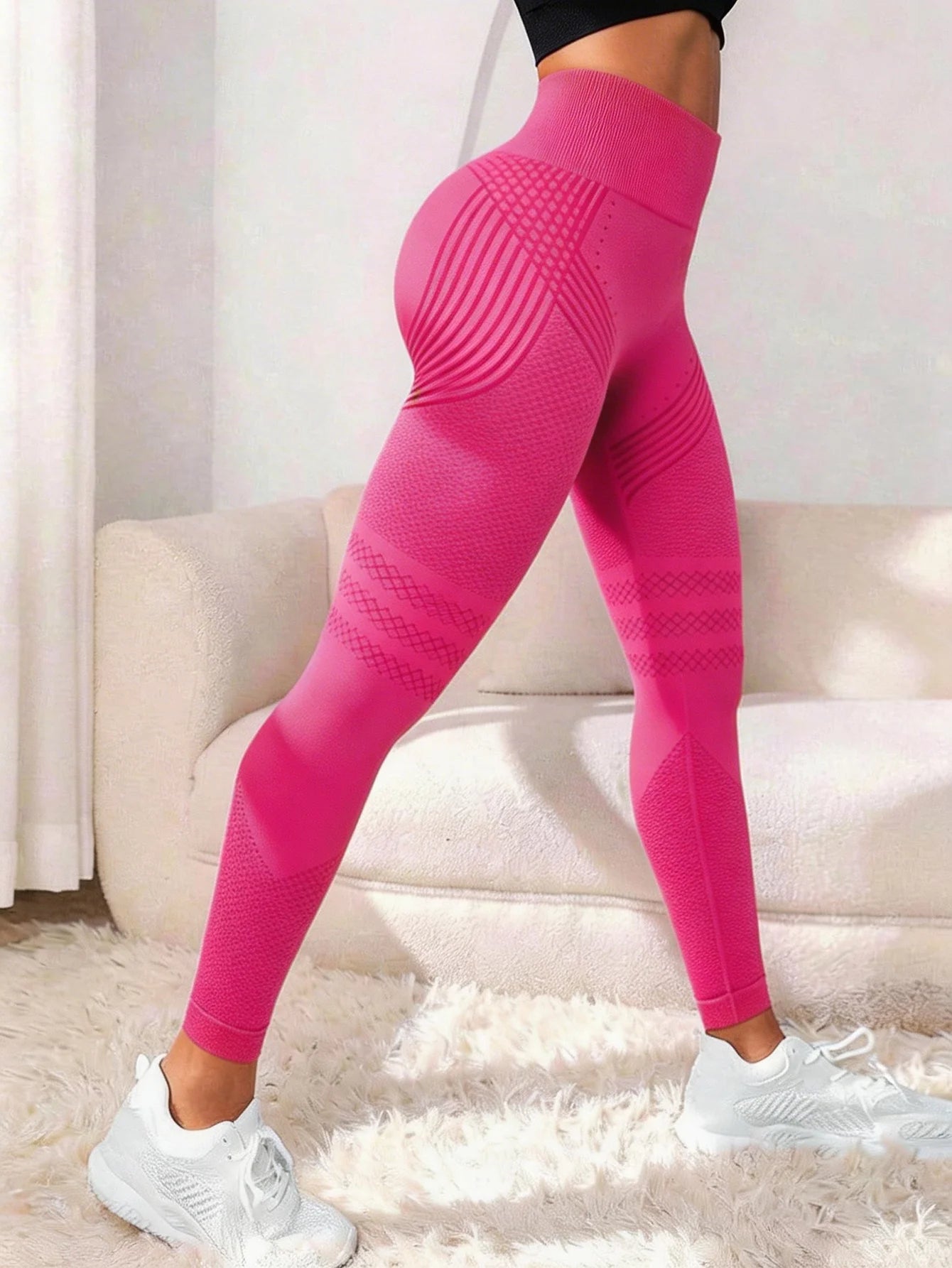 Butt Lifting High Waist Seamless Leggings – Tummy Control Workout Pants for Women