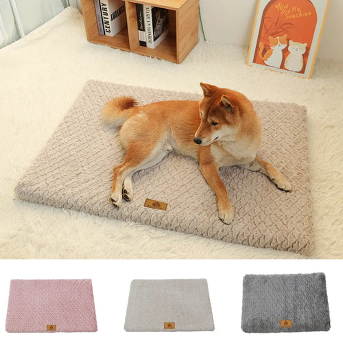 Orthopedic Dog Bed Mat – Washable Faux Fur, Waterproof & Anti-Slip