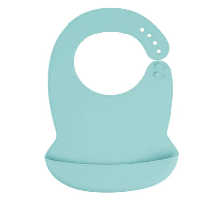 Silicone Baby Bib with Food Catcher – Waterproof & Soft