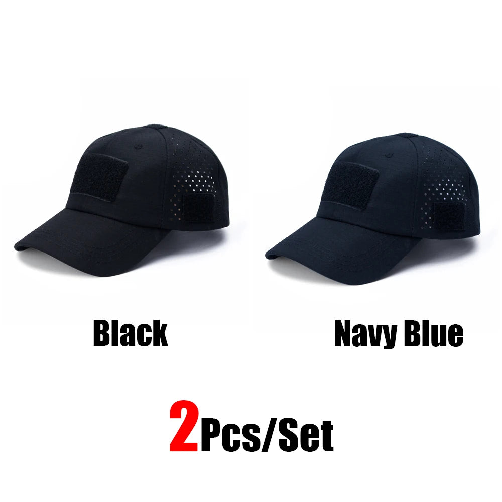 Tactical Baseball Cap with Velcro Patch – Breathable Adjustable Hat