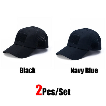 Tactical Baseball Cap with Velcro Patch – Breathable Adjustable Hat