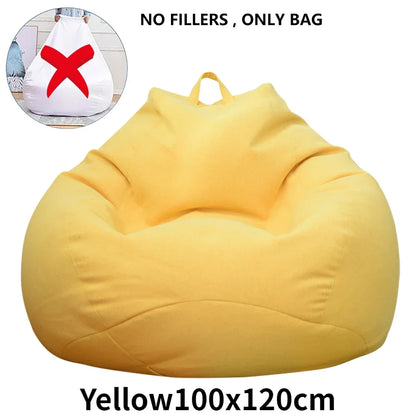 Large Soft Bean Bag Chair Cover Without Filler