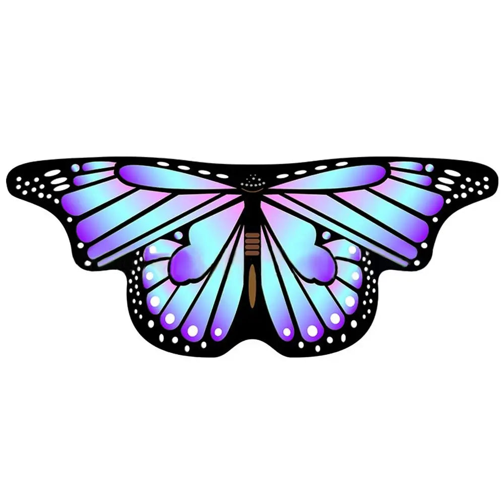 Kids Butterfly Wings Cape – Girls Fairy Costume Shawl