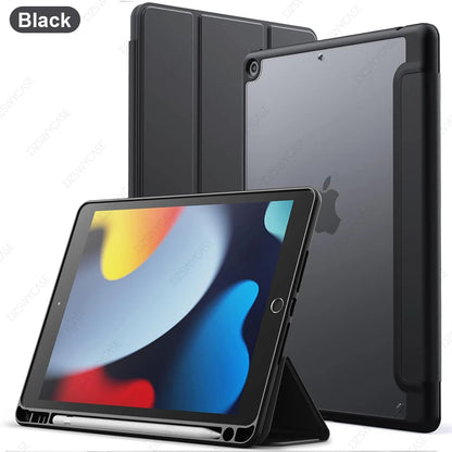 iPad 10.2 Case with Pencil Holder – 7th 8th 9th Generation Smart Cover