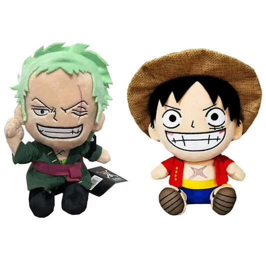 25CM One Piece Zoro Luffy Chopper Plush Doll