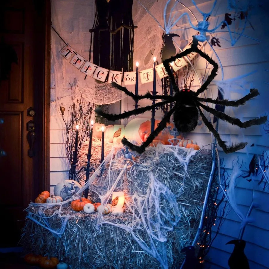 Giant Halloween Spider Decoration – Indoor & Outdoor Prop