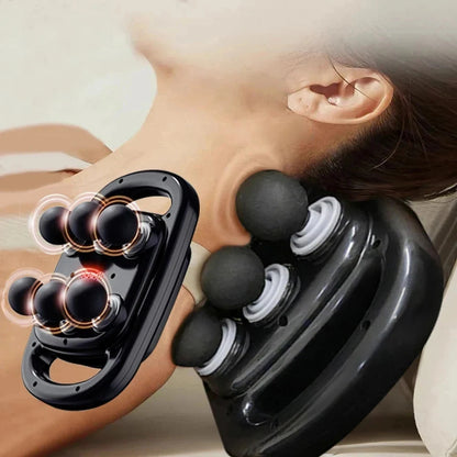 6-Head Percussion Massage Gun – Deep Tissue Full Body Relief