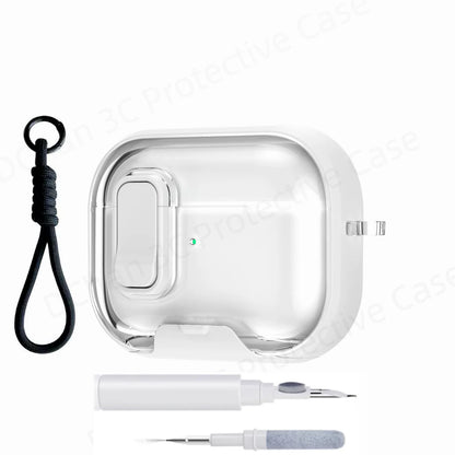 AirPods Pro 3 Clear Case with Cleaning Kit & Lanyard