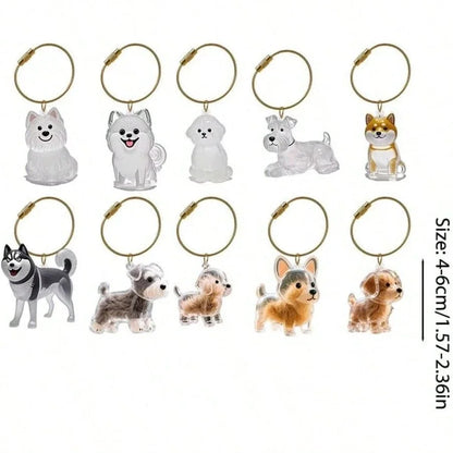 Pet Hair Memorial Keychain – Transparent Dog & Cat Pendant
