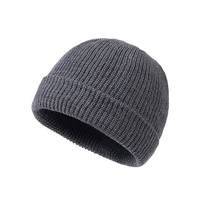 Knit Winter Beanie – Unisex Solid Color Warm Hat