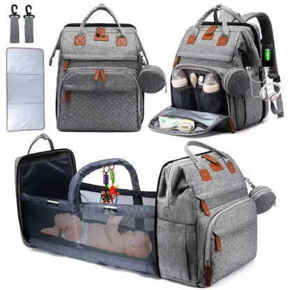 Diaper Bag Backpack – Large Capacity Nappy Changing Bag