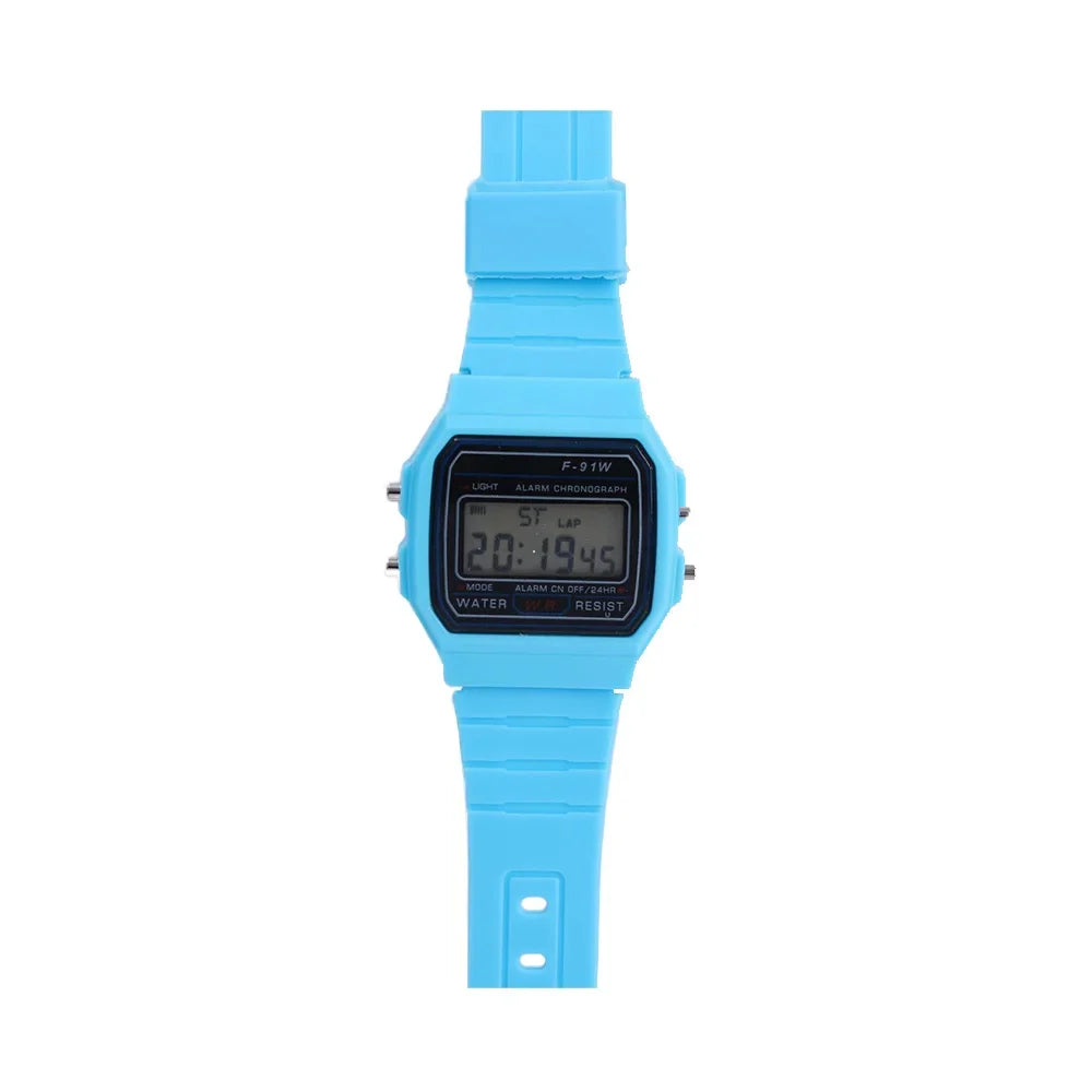 F91W Digital Sports Watch – LED, Waterproof, Unisex