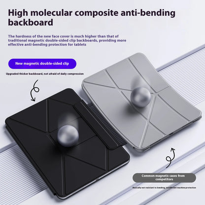 Magnetic iPad Case with Multi-Angle Stand for iPad Pro, Air, Mini