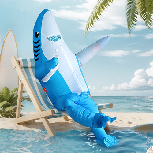 Inflatable Shark Costume for Adults & Kids – Funny Halloween Suit