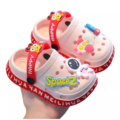 Kids Cartoon Closed-Toe Clog Sandals – Soft Anti-Slip Baby Shoes