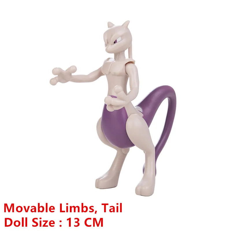 Pokémon Gengar Pikachu Eevee Greninja Mewtwo Action Figure Collection