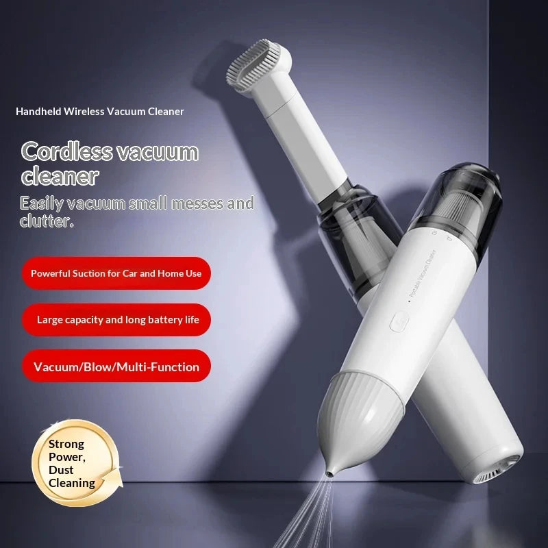 Mini Handheld Car Vacuum Cleaner Rechargeable Portable Cordless Auto Home