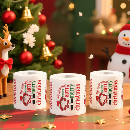 Christmas Printed Toilet Paper Roll – Festive Holiday Tissue