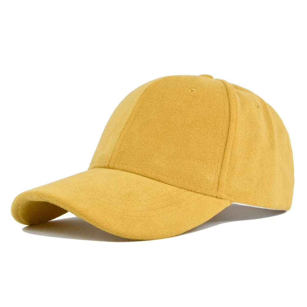 Solid Color Baseball Cap – Unisex Retro Adjustable Hat