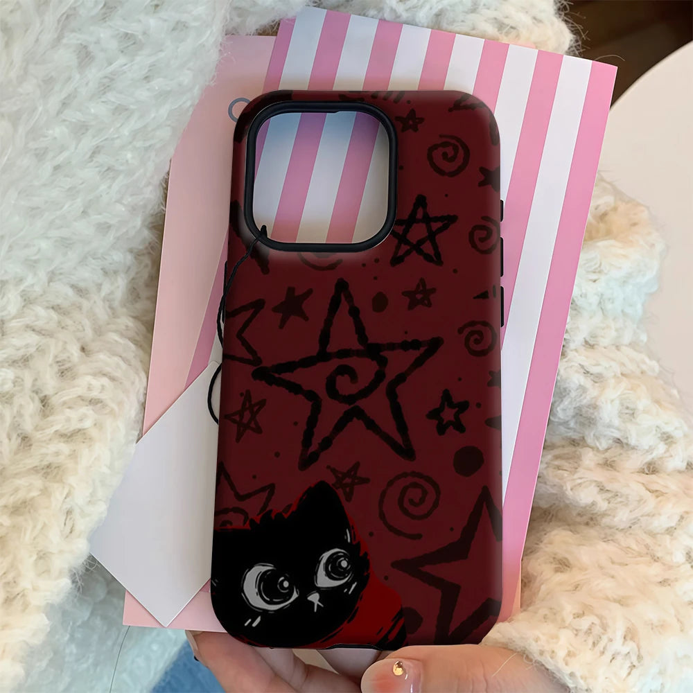 Starred Cat iPhone Case