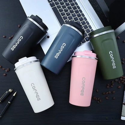 Stainless Steel Insulated Travel Coffee Mug – Leakproof Thermos