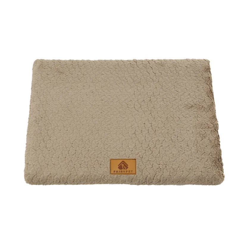 Orthopedic Dog Bed Mat – Washable Faux Fur, Waterproof & Anti-Slip