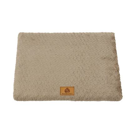 Orthopedic Dog Bed Mat – Washable Faux Fur, Waterproof & Anti-Slip
