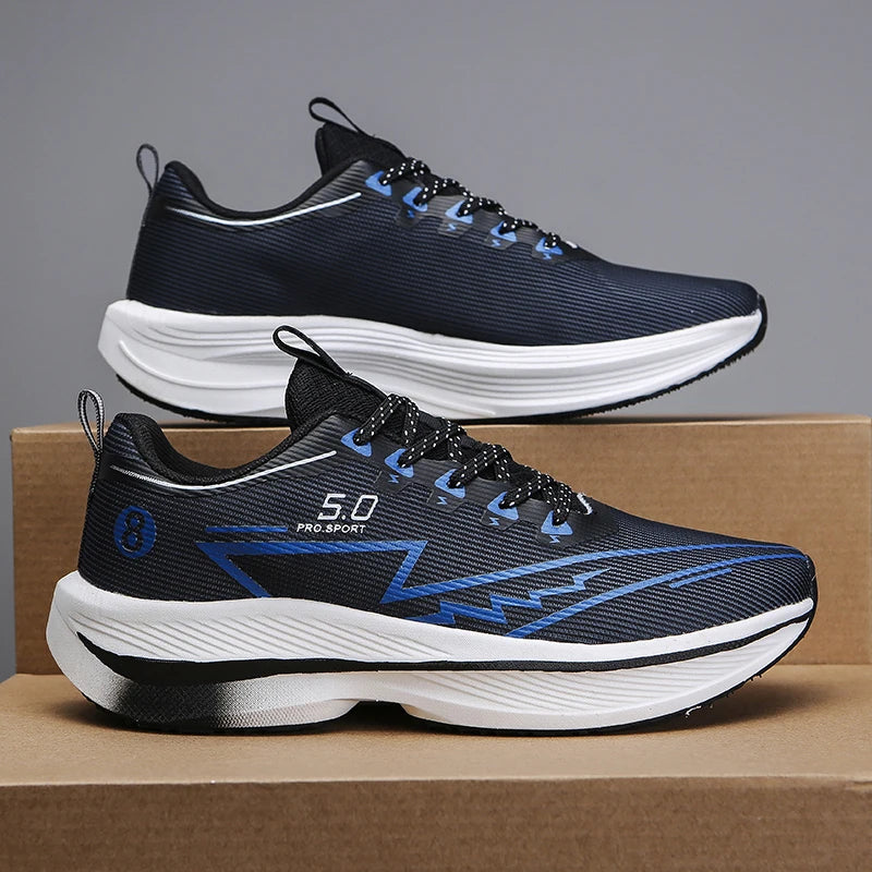 Carbon Plate Running Shoes – Soft Cushion Unisex Sneakers