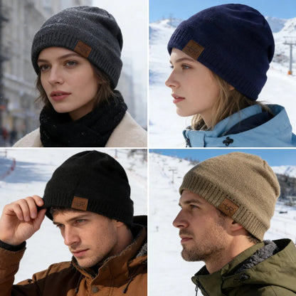 Fur Lined Knit Beanie – Unisex Warm Winter Hat