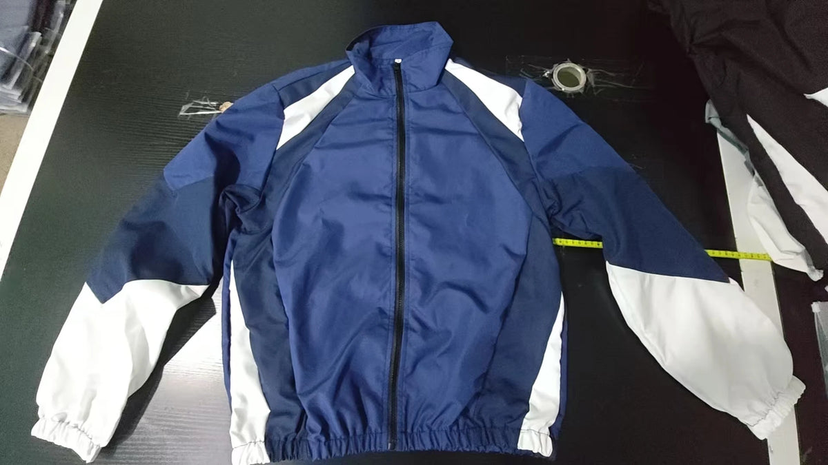 Men's Color-Block Lightweight Jacket – Casual Zip-Up Windbreaker
