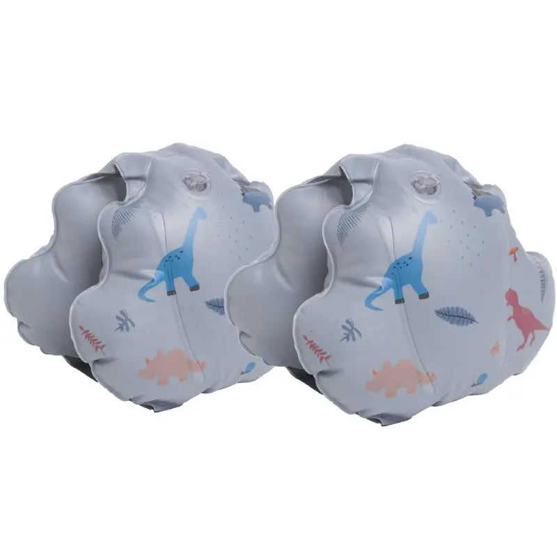 Inflatable Swim Arm Floaties for Kids – Fun Print Armbands