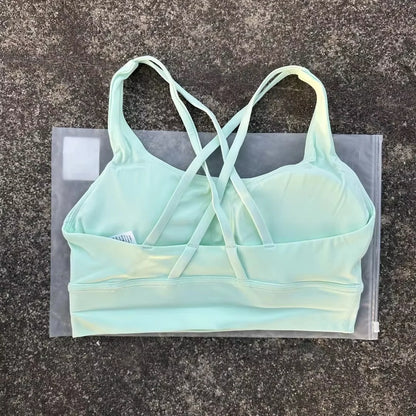 Women's Padded Cross-Back Sports Bra – High Support Activewear