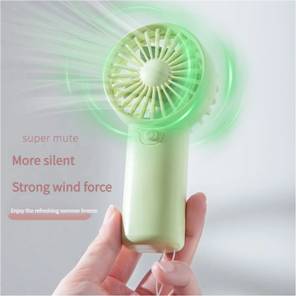 Mini Handheld Fan – AA Battery Powered Portable Pocket Fan