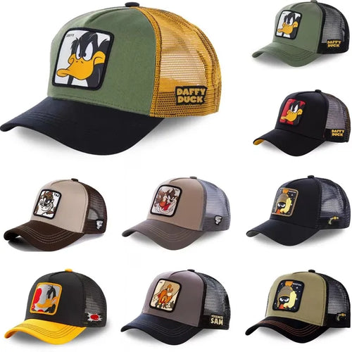 Cartoon Anime Trucker Cap – Unisex Adjustable Baseball Hat