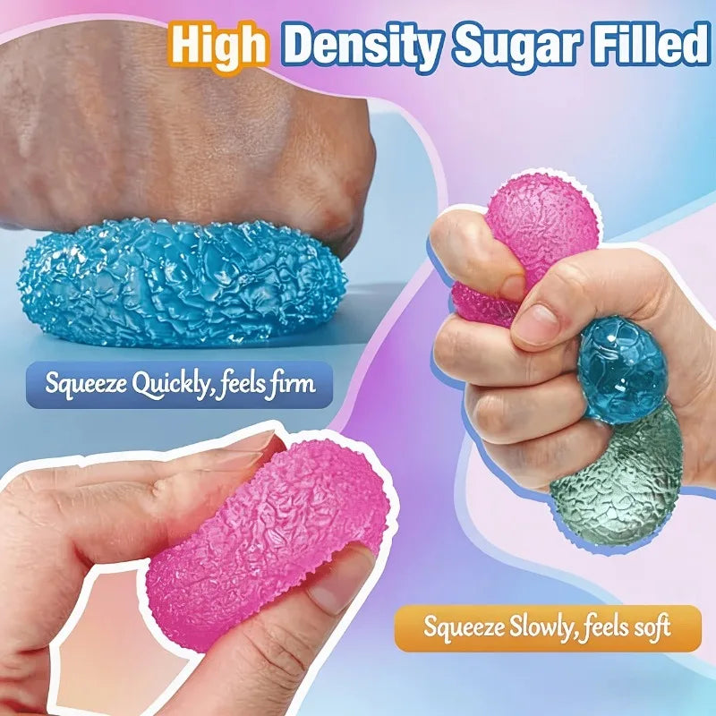 Gel Stress Ball – Textured Slow Rebound Fidget Sensory Toy for Anxiety Relief
